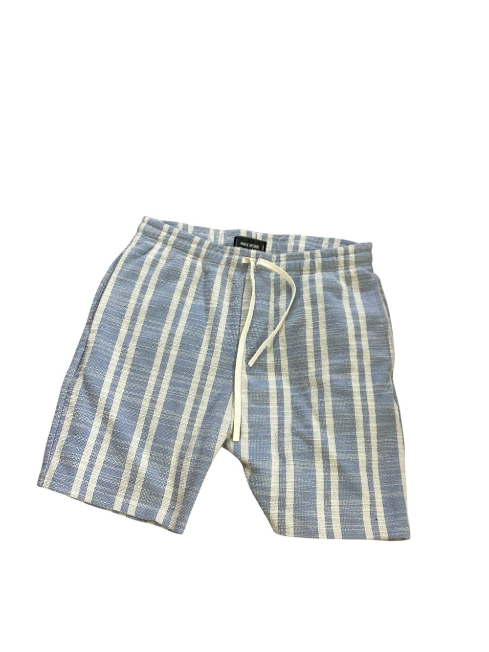 Public Record Blue & White Striped Drawstring Hybrid Shorts